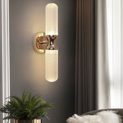 Modern LED Strip Wall Sconce with 3-Step Dimming - Acrylic & Metal