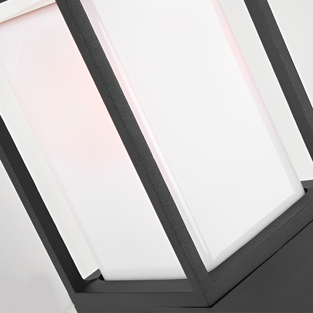 Modern Black Aluminum Bollard Path Light 31.5" Outdoor Garden