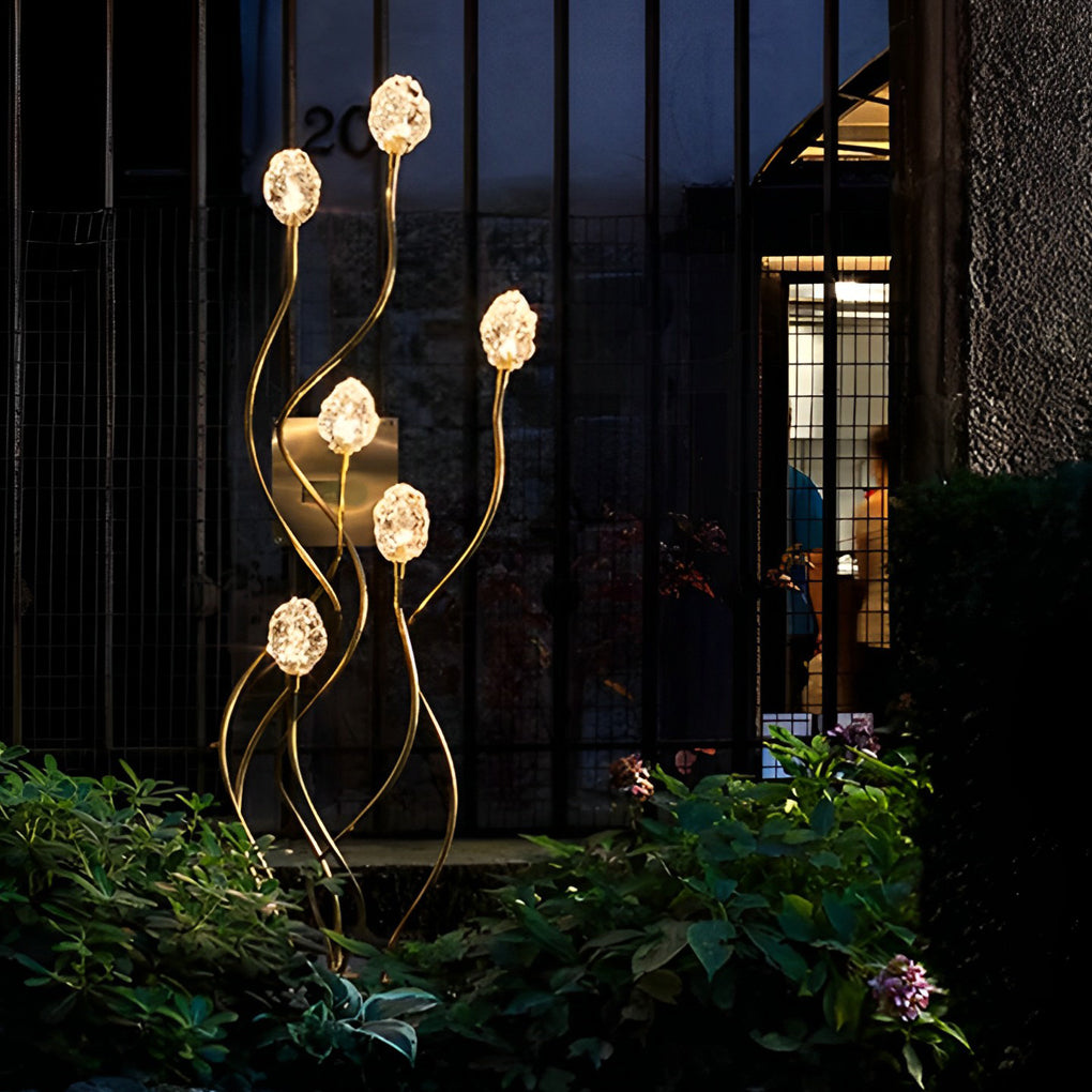 Outdoor Flower Bud Lawn Lights – Modern LED Garden Landscape Lighting