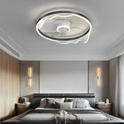 Modern Bladeless Ceiling Fan with LED Light - Silent Smart Control