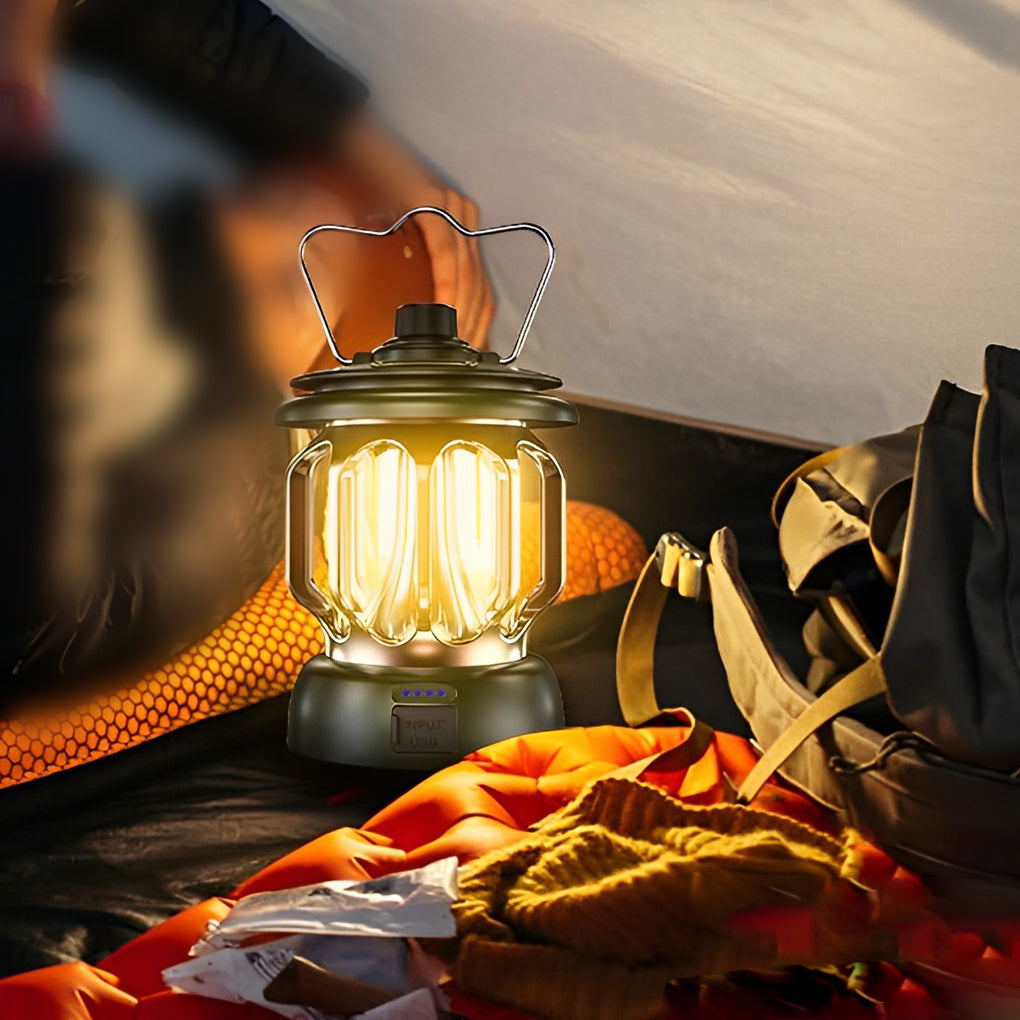 Rechargeable LED Outdoor Lantern with Adjustable Brightness