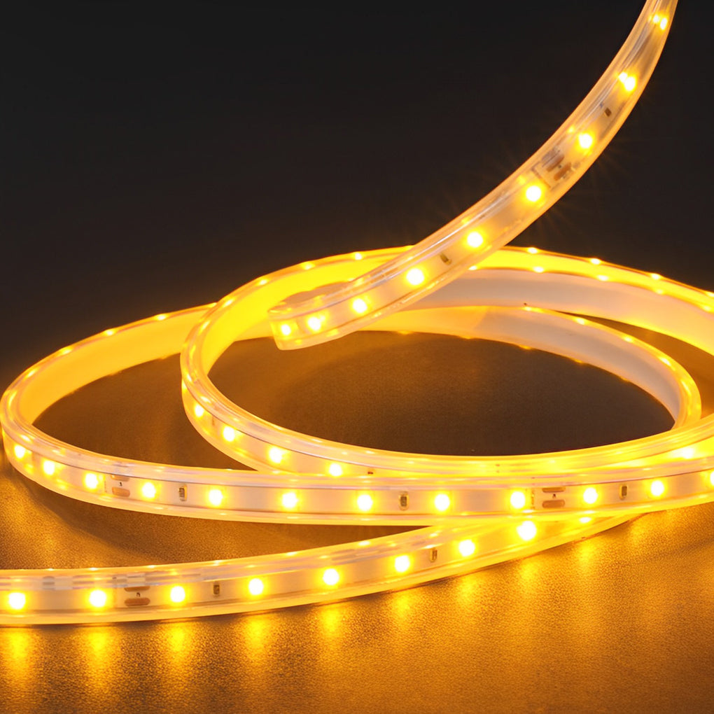 Solar LED Strip Lights Outdoor Remote Controlled Warm Illumination