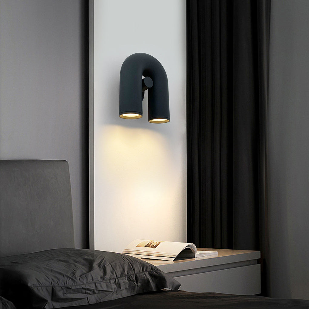 Rotatable U-Shaped LED Wall Sconce Modern Nordic Design