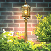 Vintage Golden LED Outdoor Pathway Light | European Lawn Lamp