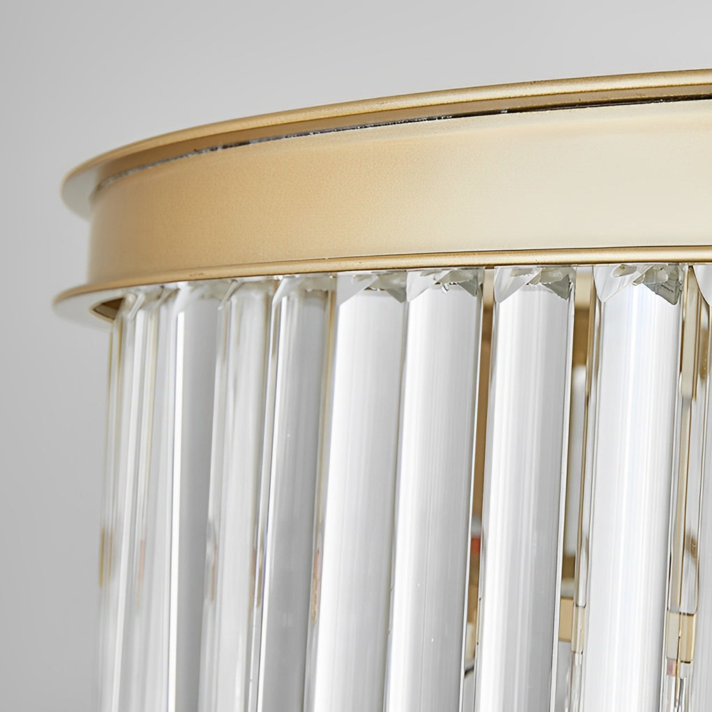 4-Tier Crystal Glass Modern Chandelier with Three-Step Dimming
