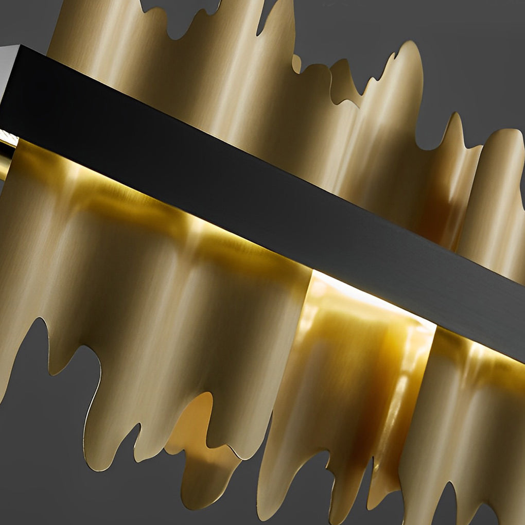 Mountain Silhouette LED Pendant Light with Stepless Dimming