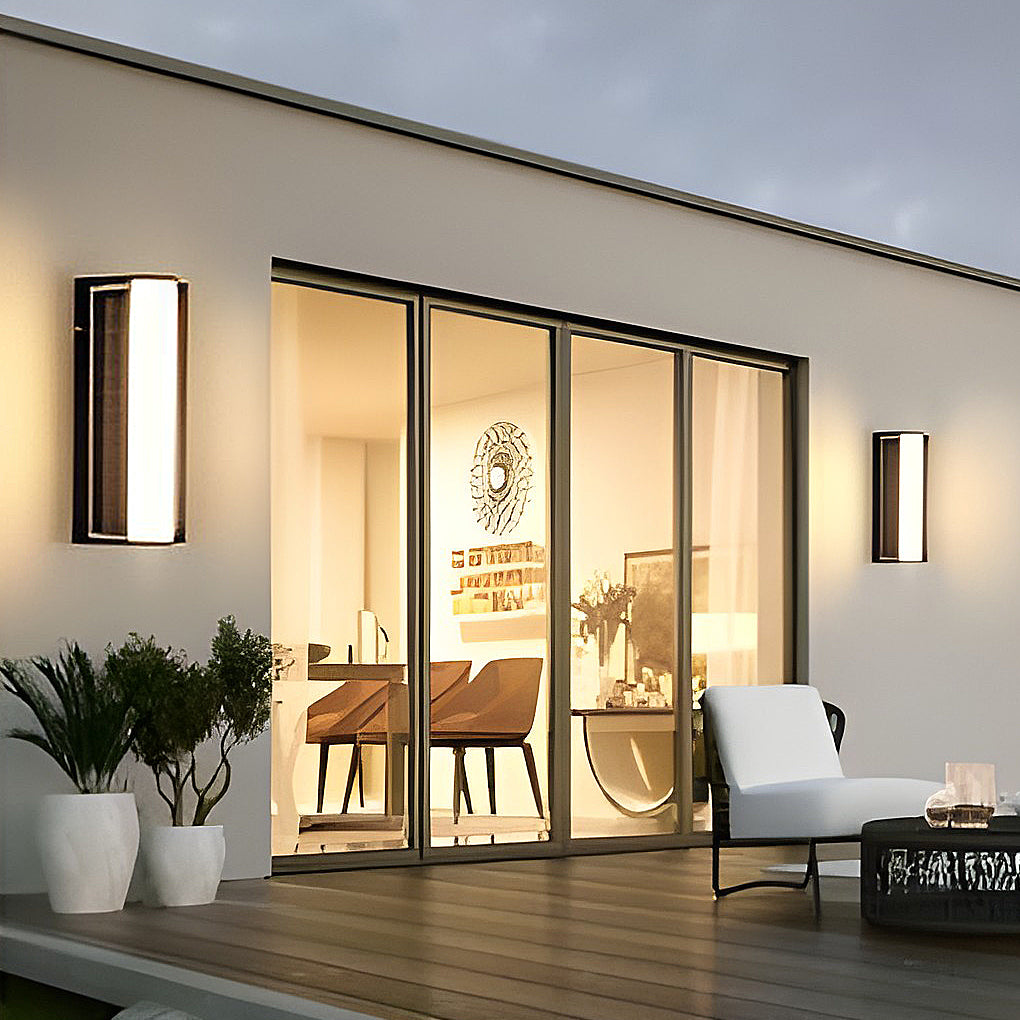 Linear Solar LED Outdoor Wall Light Waterproof Acrylic Sconce