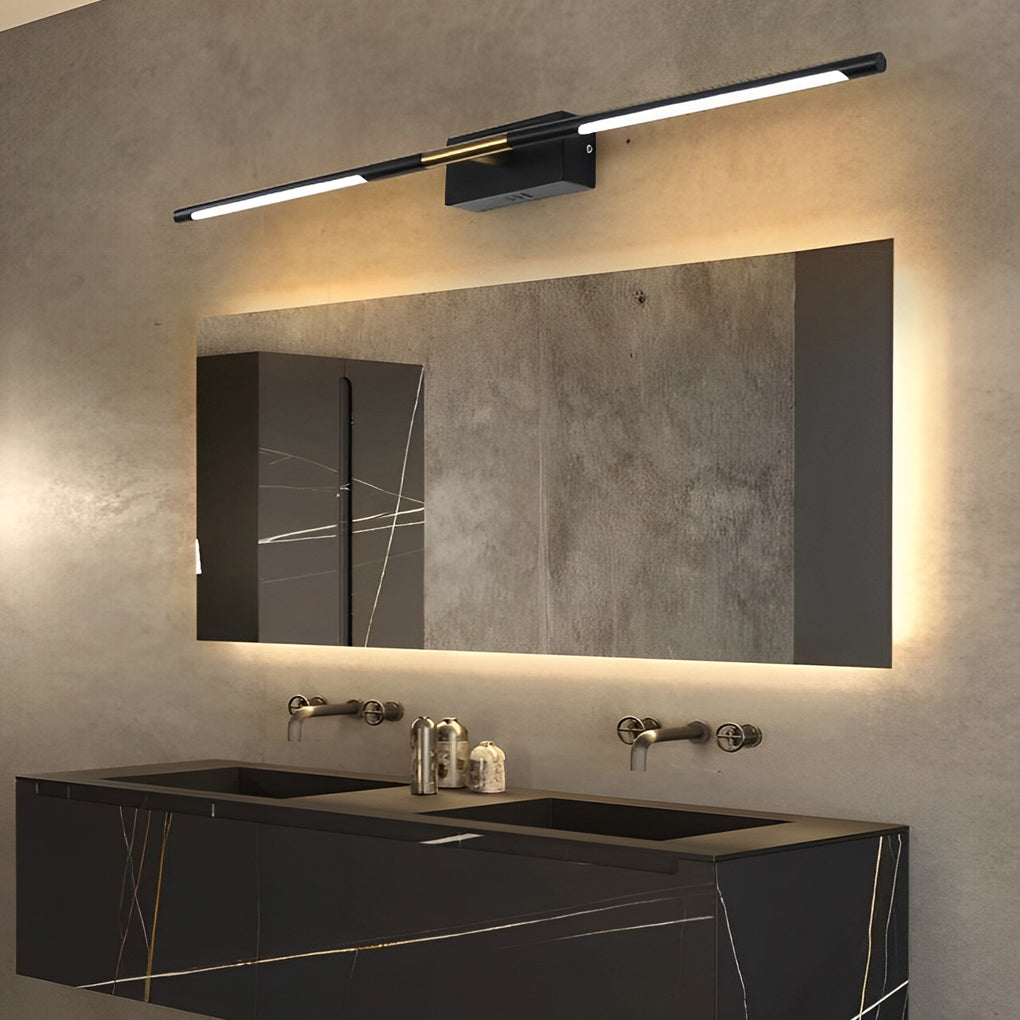 Black Gold Linear LED Bathroom Vanity Light Bar 24" 39"