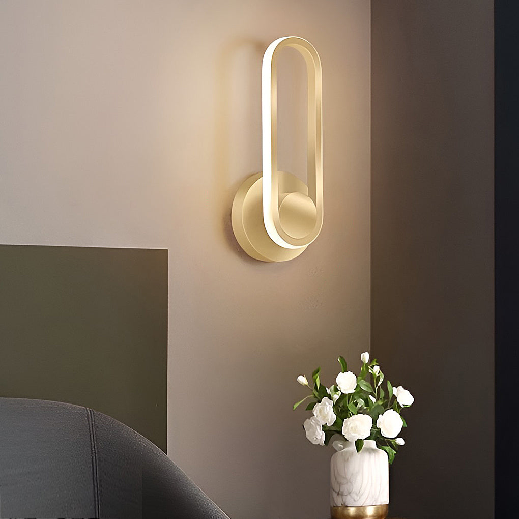 Rotatable Rectangular LED Wall Sconce Modern Adjustable Wall Lamp