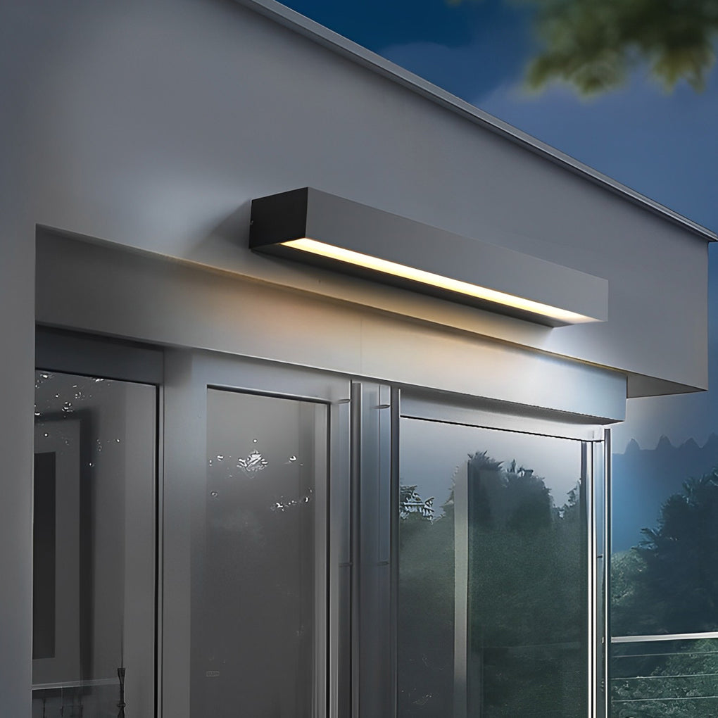 Modern Linear Outdoor Wall Light - Aluminum IP65 Waterproof LED