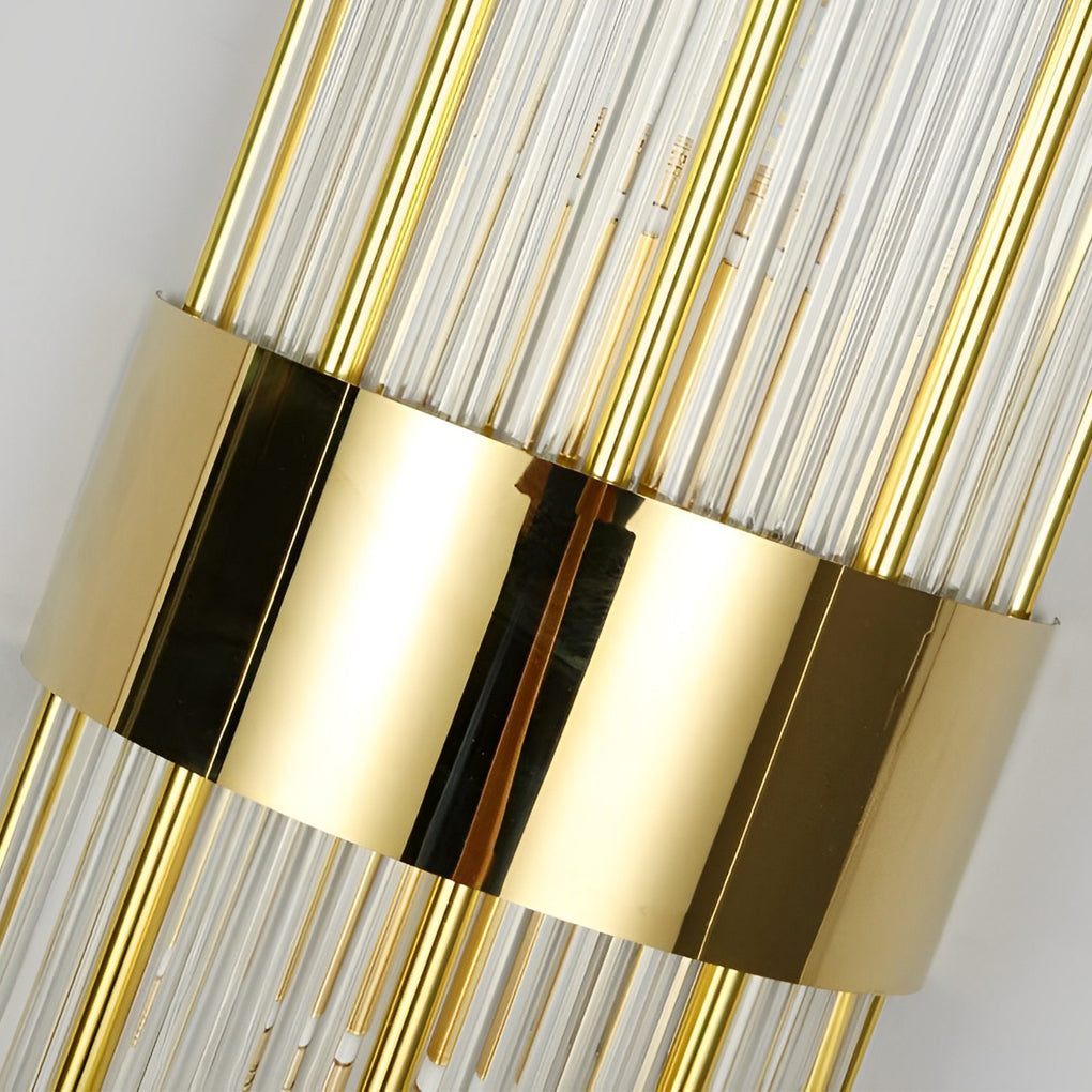 Modern Crystal Wall Sconce with Three-Step Dimming LED Light