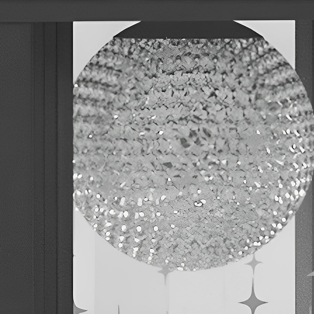 Crystal Glass Ball Solar LED Fence Post Lamp - Waterproof Outdoor