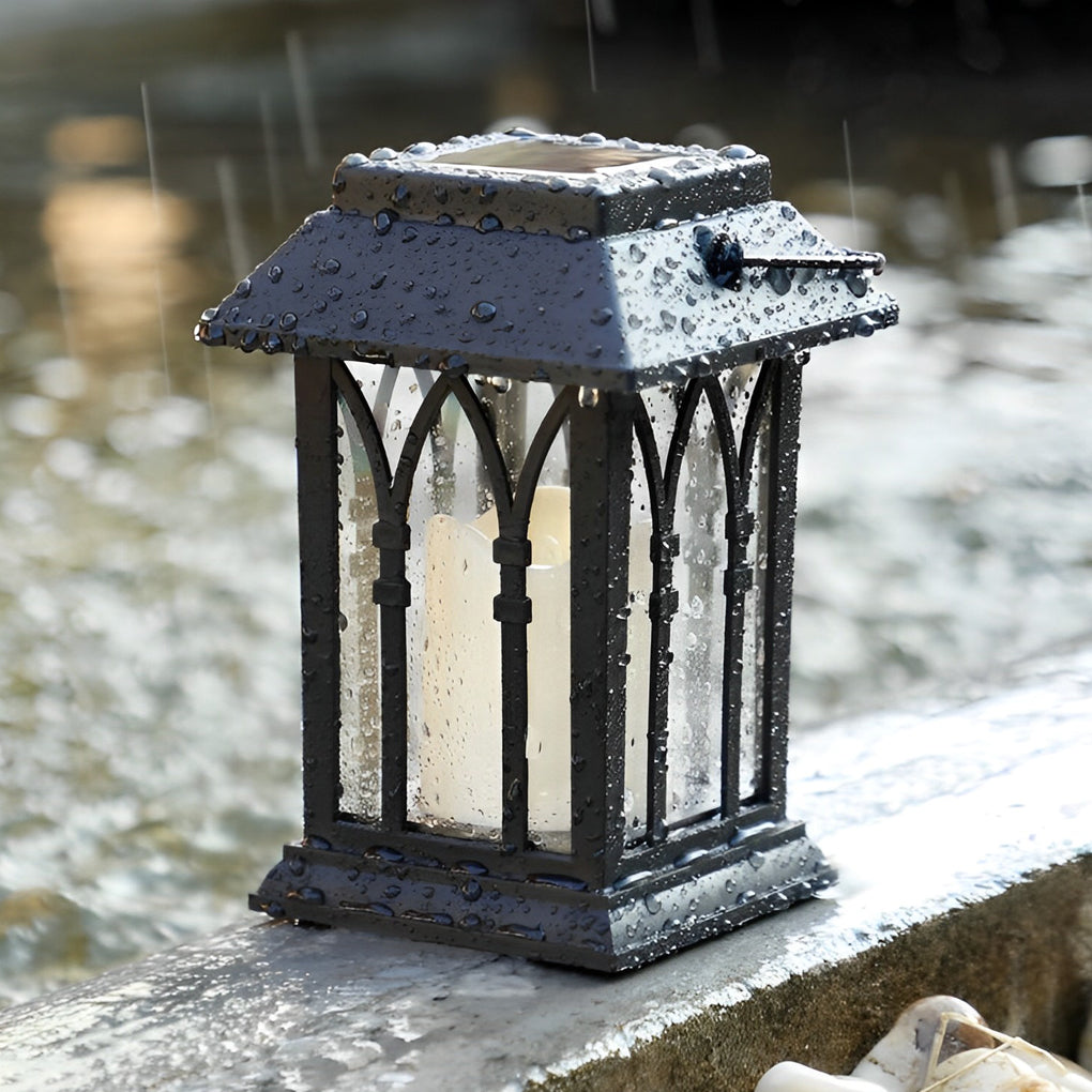 Solar LED Outdoor Lantern with Intelligent Light Sensor