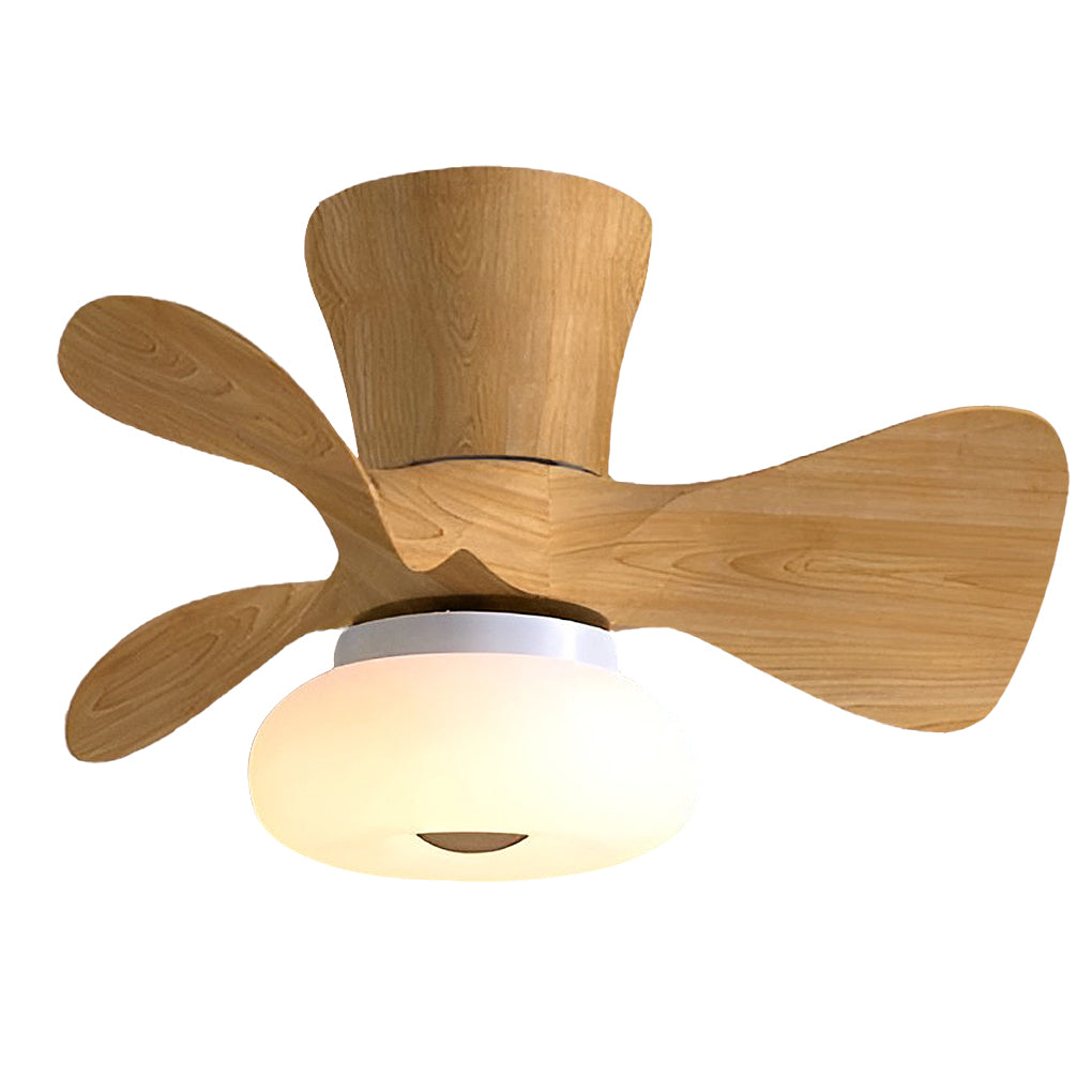 Modern LED Ceiling Fan Light with Remote & 3-Step Dimming