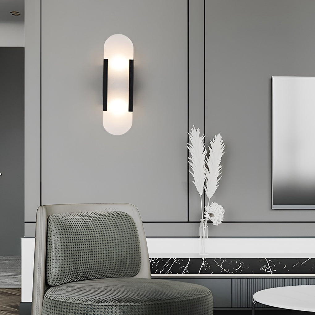 Modern Electroplated Metal Up and Down Wall Sconce G4 LED Light
