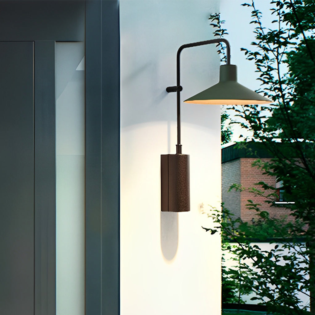Modern Waterproof LED Outdoor Wall Sconce with Swing Arm