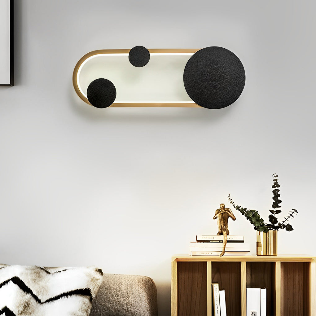 Modern LED Wall Sconce with Three-Step Dimming | Round & Oval