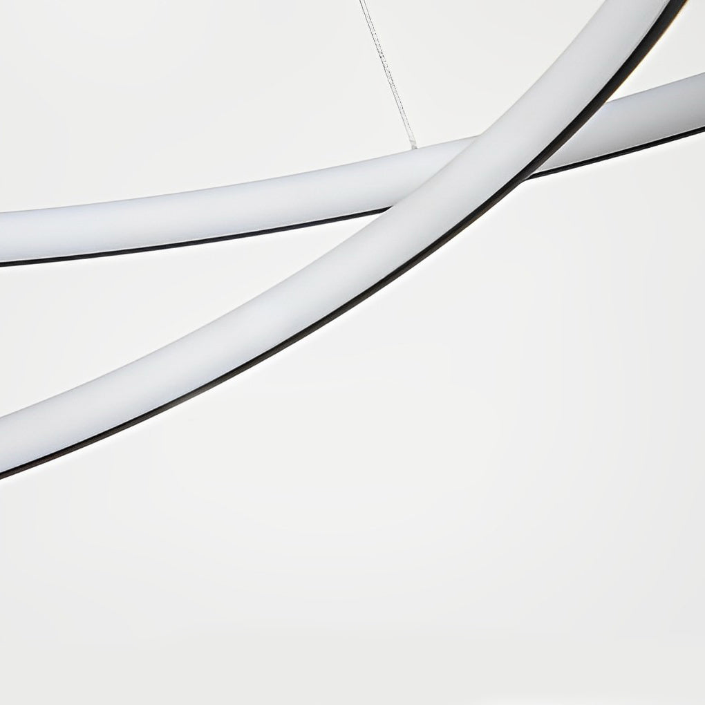 Modern Circular LED Pendant Light with Stepless Dimming
