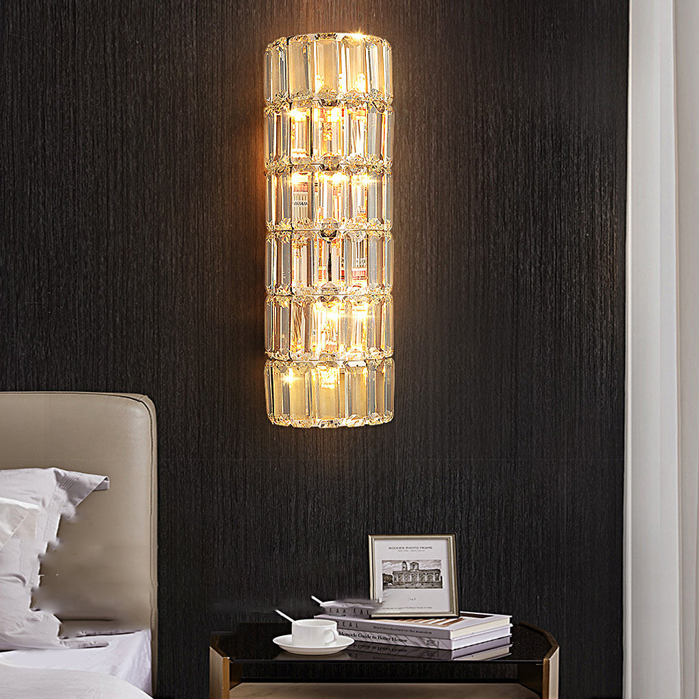 Crystal Wall Sconce with Three-Step Dimming | Modern Luxury Lighting