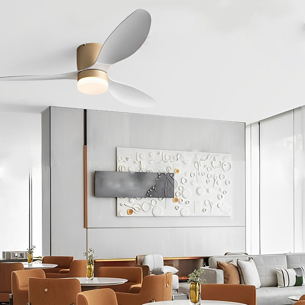 52 Inch Dimmable Ceiling Fan Light with Remote Control