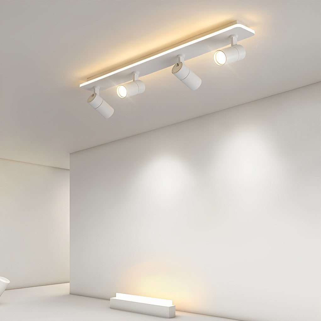 Modern Adjustable LED Track Spotlight - Aluminum Flush Mount 2/3/4