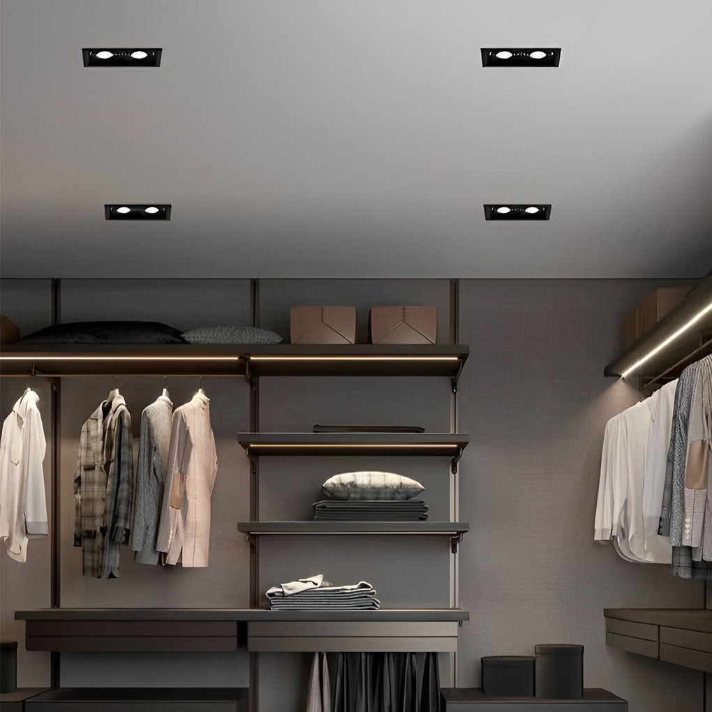 2-Light Adjustable Recessed Spotlight with Three-Step Dimming