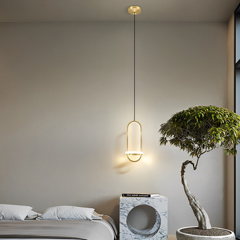 Modern LED Pendant Light with Three Step Dimming - Round Silicone