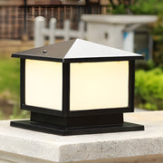 Square LED Solar Fence Post Light with Three-Step Dimming