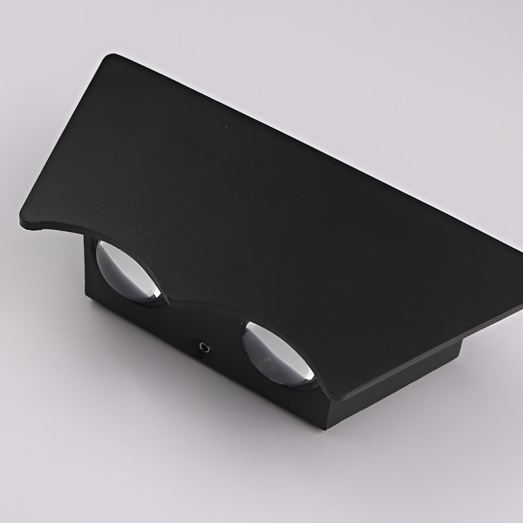 Modern Black Aluminum Wall Sconce – Waterproof Up Down LED Light