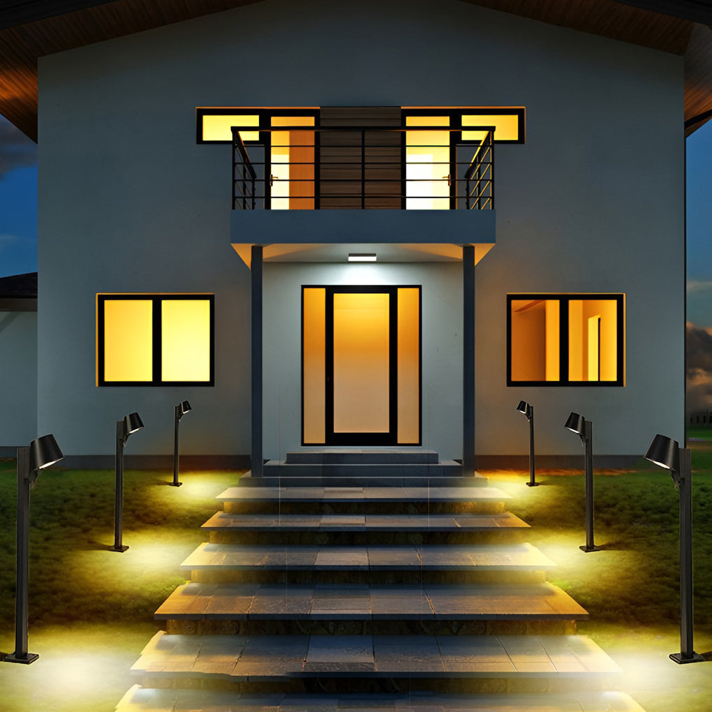 Modern Black Aluminum LED Pathway Light 10W Outdoor Waterproof