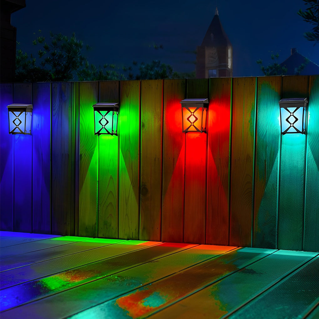 Motion Sensor Solar LED Wall Light - Waterproof Outdoor Lighting