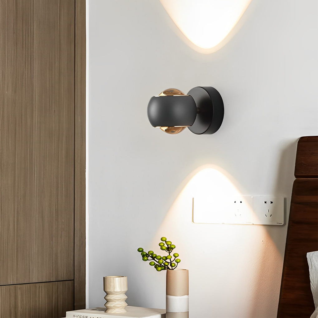 Modern Up Down LED Wall Sconce Aluminum Glass Wall Washer Light
