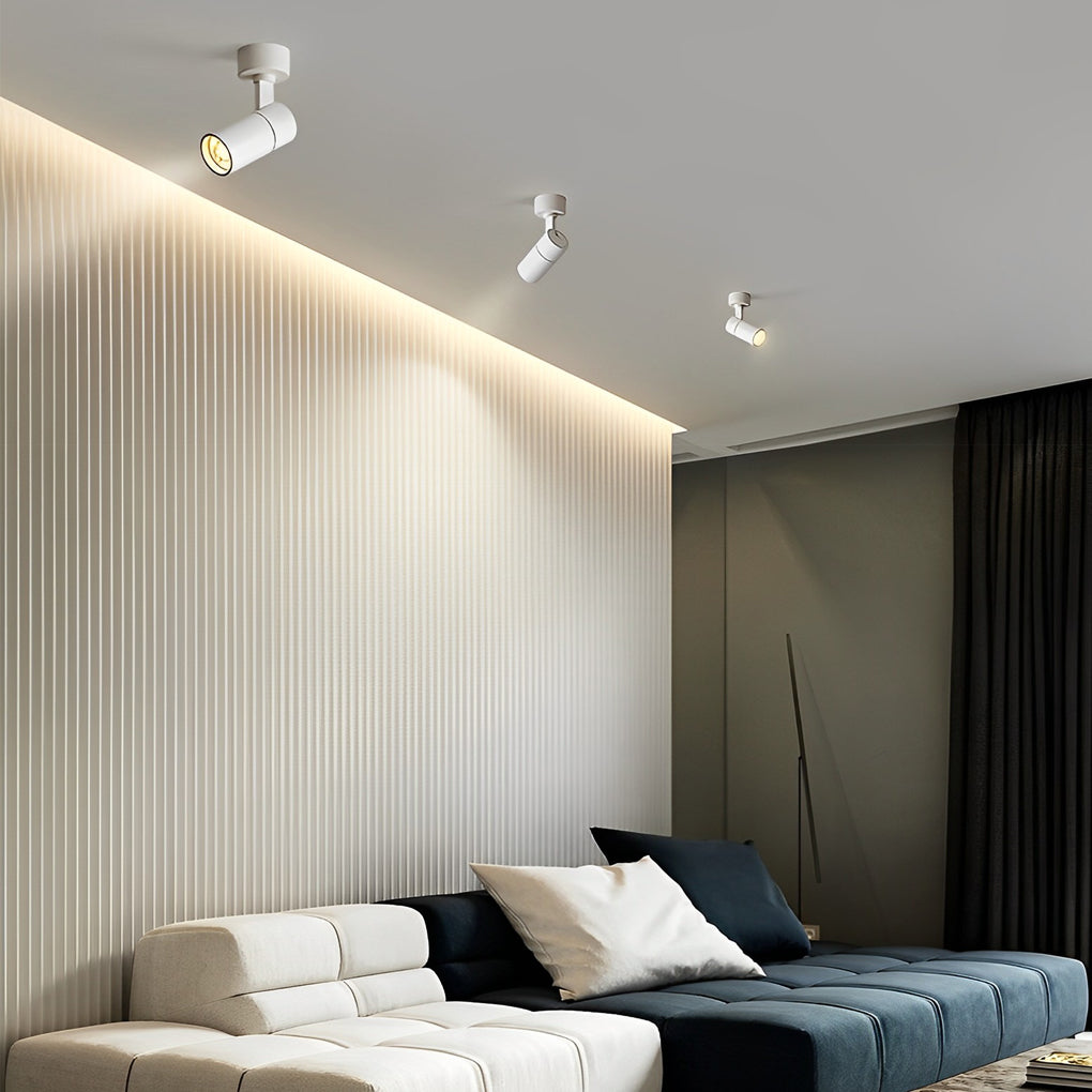 Adjustable Round LED Ceiling Spotlight — Modern Minimalist Design