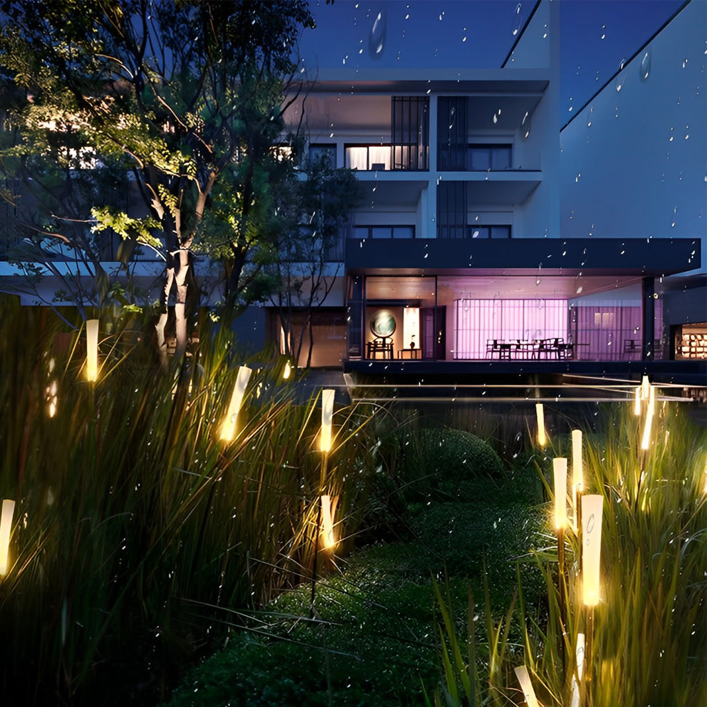 Modern Reed Acrylic Outdoor Lawn Lights Set of 10 Waterproof