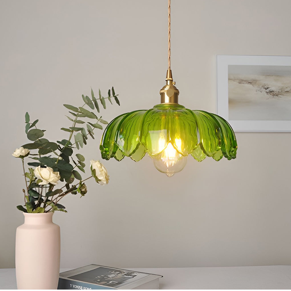 Flower Glass Pendant Light - Modern Nordic Kitchen Chandelier