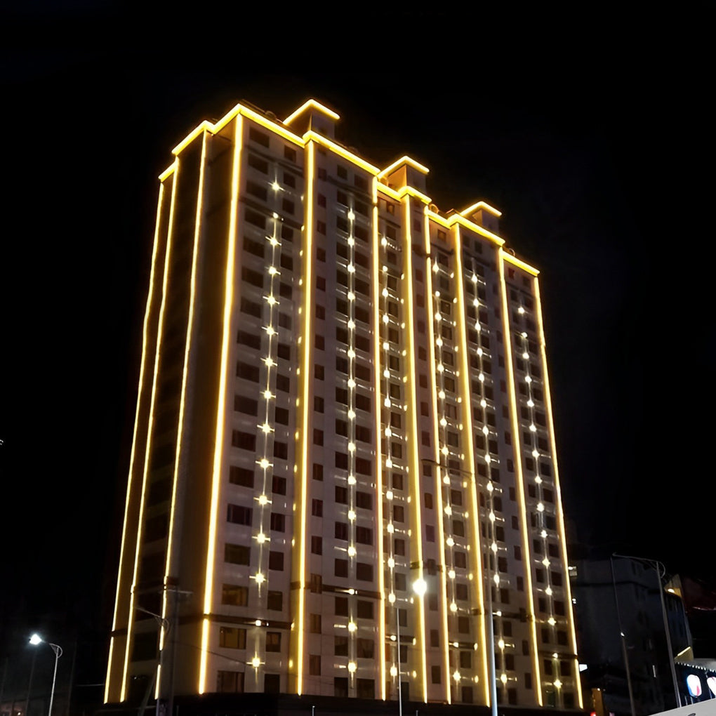 12W Linear LED Wall Washer Light - Modern Outdoor Aluminum