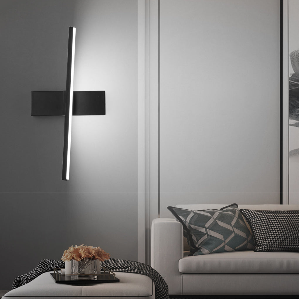 Modern Rotatable LED Bar Wall Light – Adjustable Aluminum Sconce