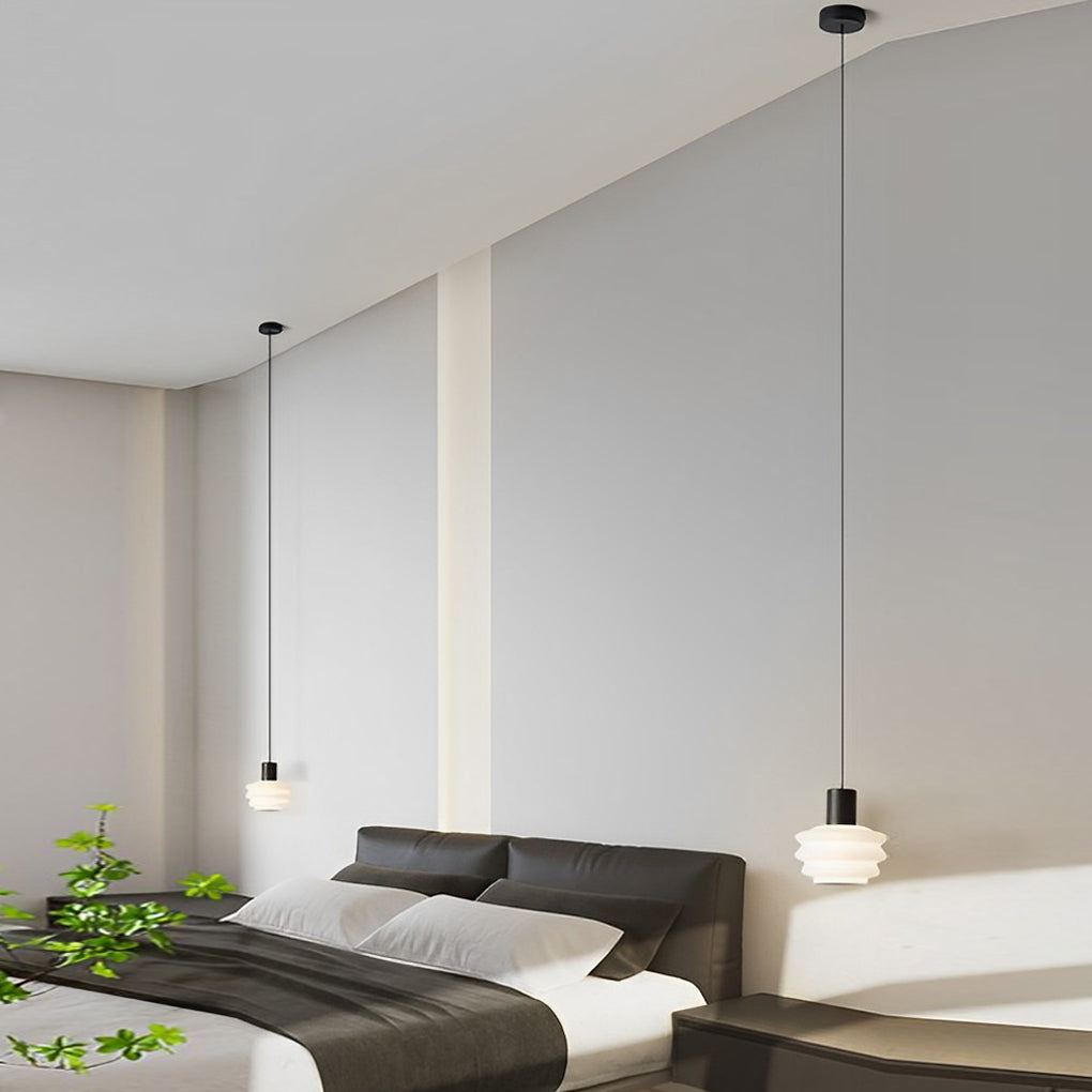 Modern Minimalist Pendant Light with 3-Step Dimming | Iron Finish