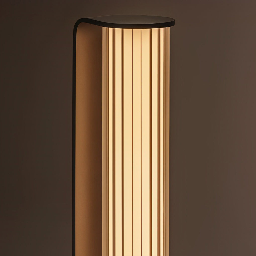 Modern Black LED Pathway Light Dual Cylinder Waterproof Outdoor