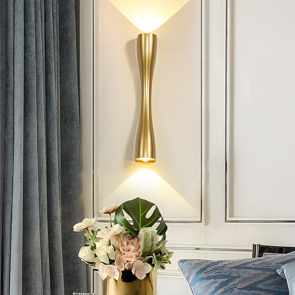Modern Aluminum LED Wall Sconce Up Down Light Indoor Outdoor