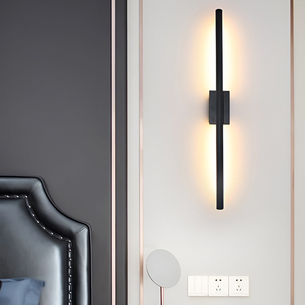 Modern Linear LED Wall Sconce – Electroplated Metal Fixture
