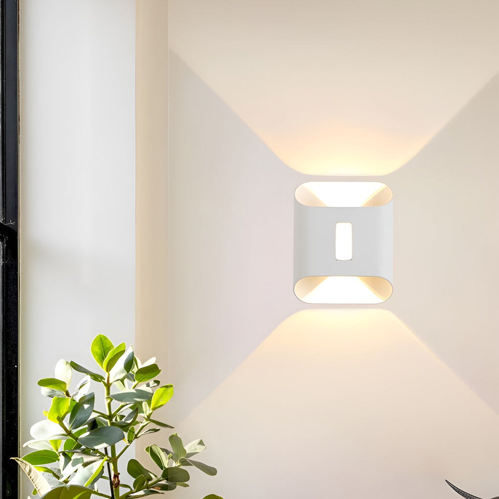 Modern LED Up Down Wall Light | Waterproof Aluminum Outdoor Sconce