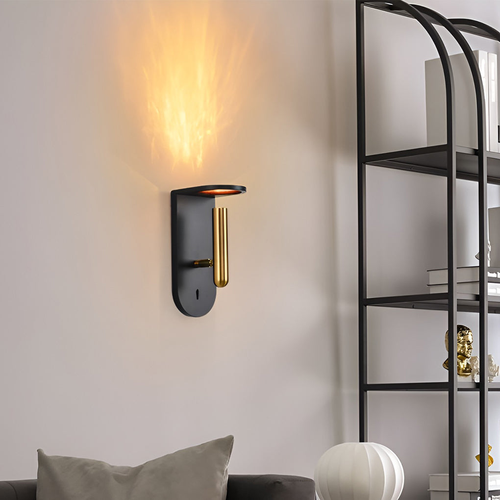 LED Flame Effect Wall Sconce – Adjustable Nordic Wall Lamp