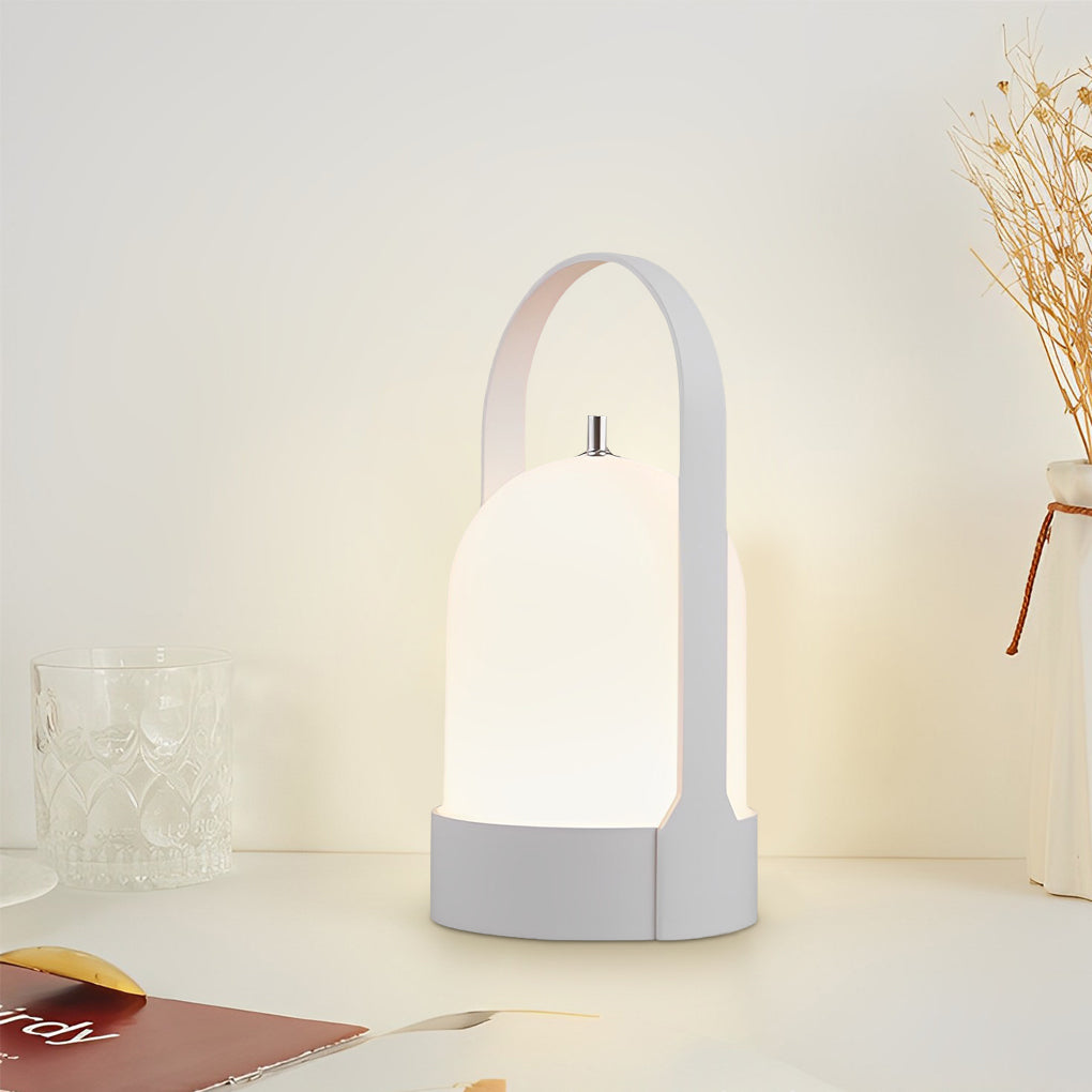 Portable LED Lantern Table Lamp with Dimmable Warm Light