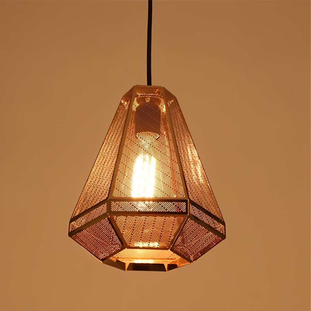 Geometric Stainless Steel Pendant Light - Modern Nordic Design