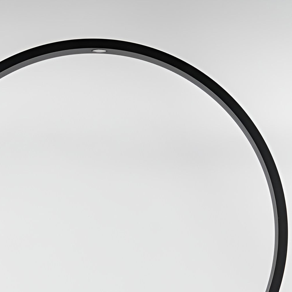 Modern Black Ring Pathway Light Aluminum COB Outdoor Landscape