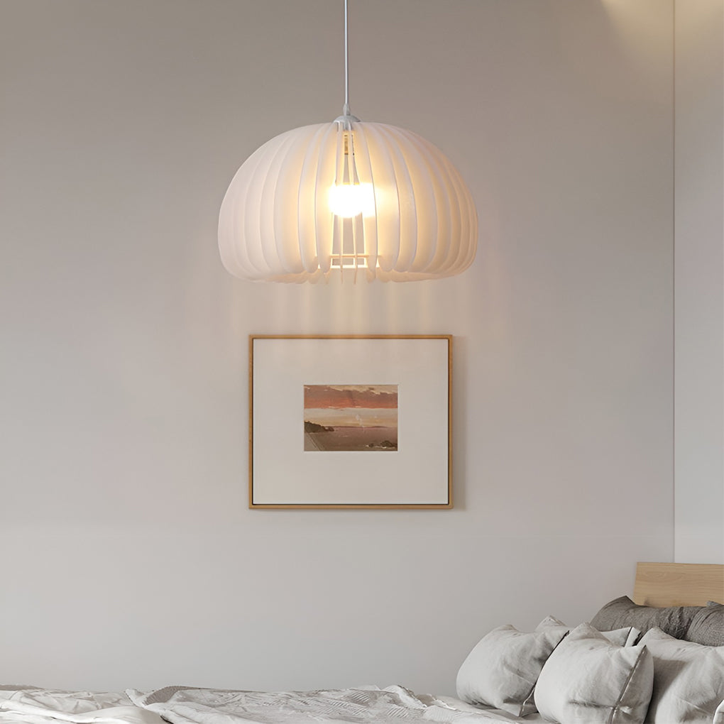 White Lantern Pendant Light with 3-Step Dimming | Modern Nordic