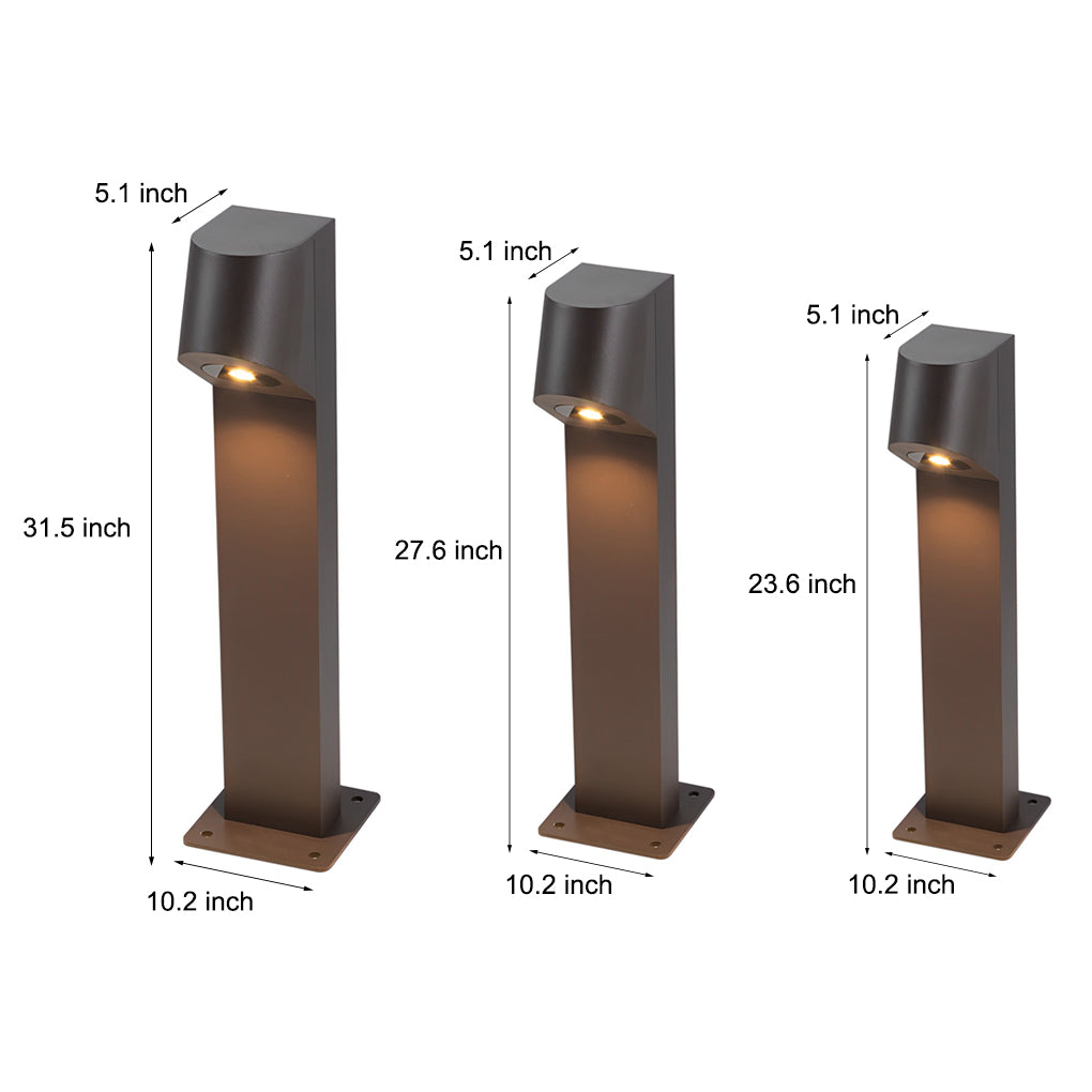 Modern Aluminum LED Pathway Light Waterproof Outdoor Lawn Lamp