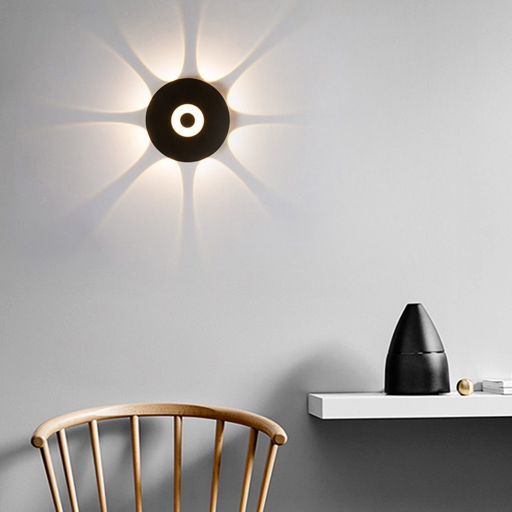 Modern Black Aluminum LED Wall Sconce Waterproof IP65