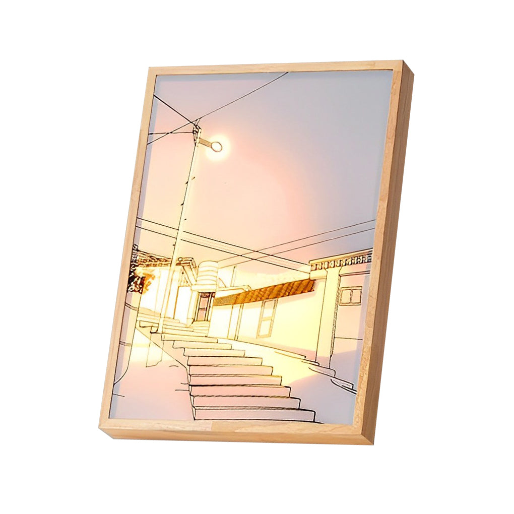 Dimmable LED Sunshine Painting Night Light with Touch Control